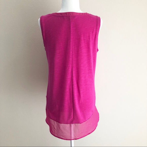 ADRIENNE VITTADINI high-low sleeveless blouse - Picture 6 of 8